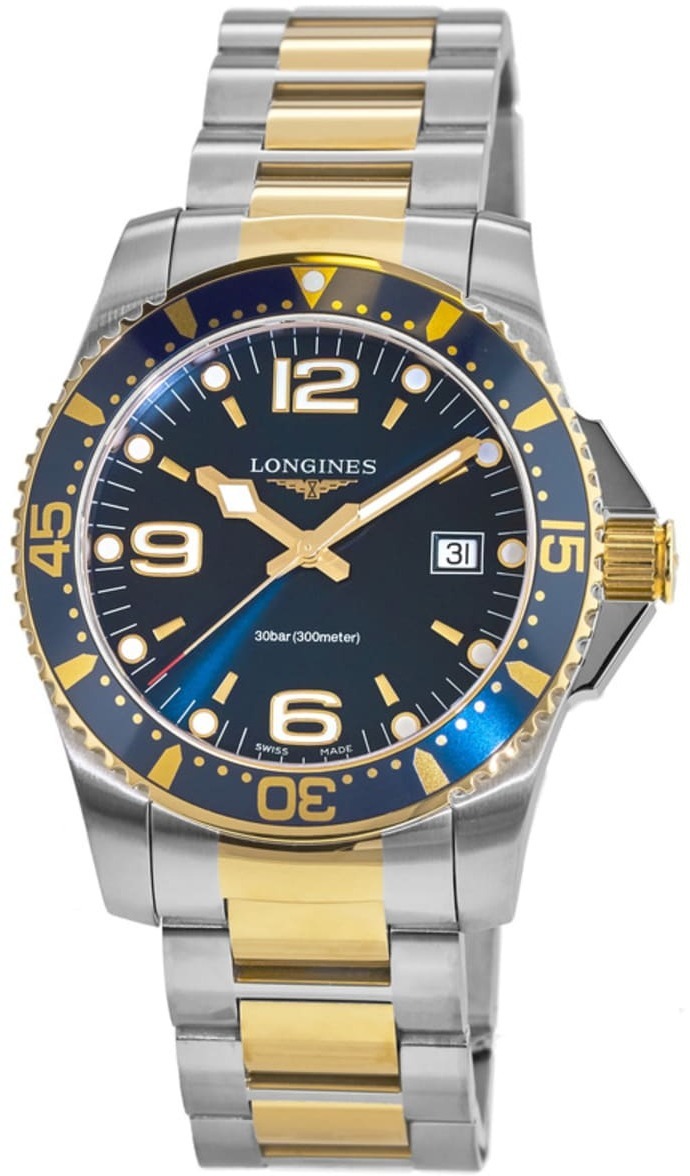 Longines Herrklocka L3.740.3.96.7 HydroConquest Blå/Gulguldtonat - Longines