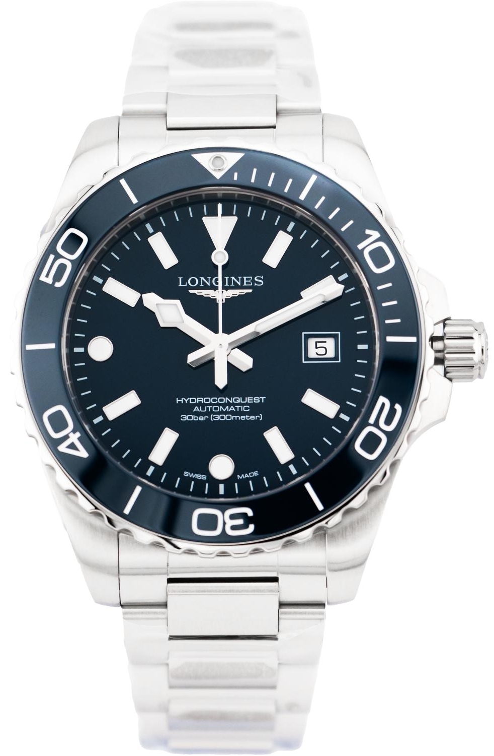 Longines Herrklocka L3.788.4.96.6 Hydroconquest Blå/Stål Ø42 mm