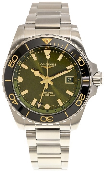 Longines Herrklocka L3.790.4.06.6 Hydroconquest Grön/Stål Ø41 mm - Longines