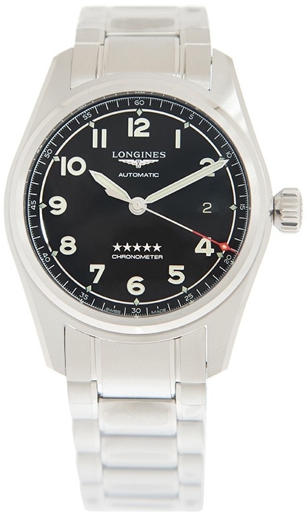 Longines Herrklocka L3.810.4.53.6 Spirit Svart/Stål Ø40 mm - Longines