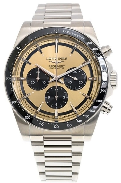 Longines Herrklocka L3.835.4.32.6 Conquest Guldtonad/Stål Ø42 mm - Longines