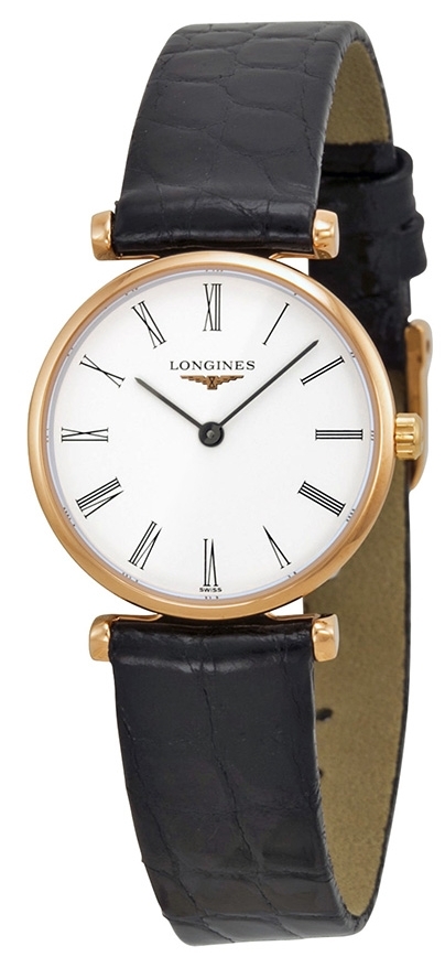 Longines Damklocka L4.209.1.91.2 Grande Classique Vit/Läder Ø24 mm - Longines