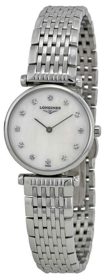 Longines Damklocka L4.209.4.87.6 Grande Classique Vit/Stål Ø24 mm - Longines