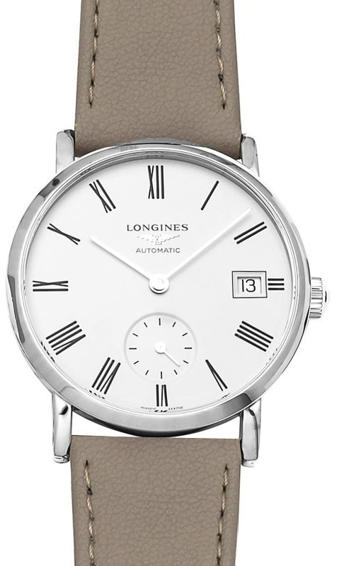 Longines Damklocka L4.312.4.11.2 Elegant Vit/Läder Ø34.5 mm - Longines