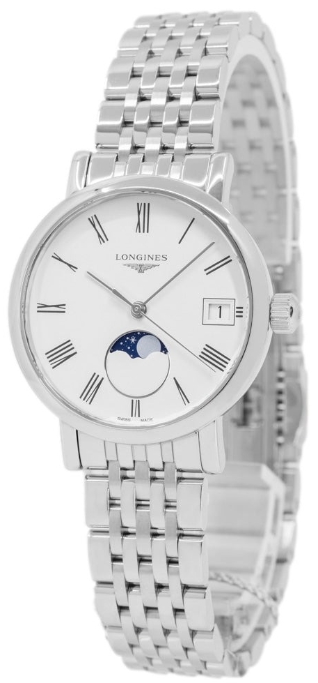 Longines Damklocka L4.330.4.11.6 Elegant Silverfärgad/Stål Ø30 mm - Longines