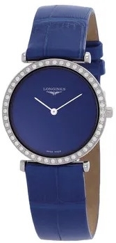 Longines Damklocka L4.523.0.90.2 La Grande Classique De Blå/Läder - Longines