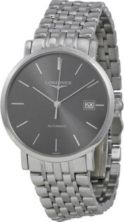 Longines Herrklocka L4.810.4.72.6 Elegant Grå/Stål Ø37 mm - Longines