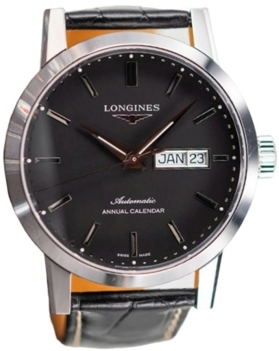 Longines Herrklocka L4.827.4.52.0 The 1832 Svart/Läder Ø40 mm - Longines