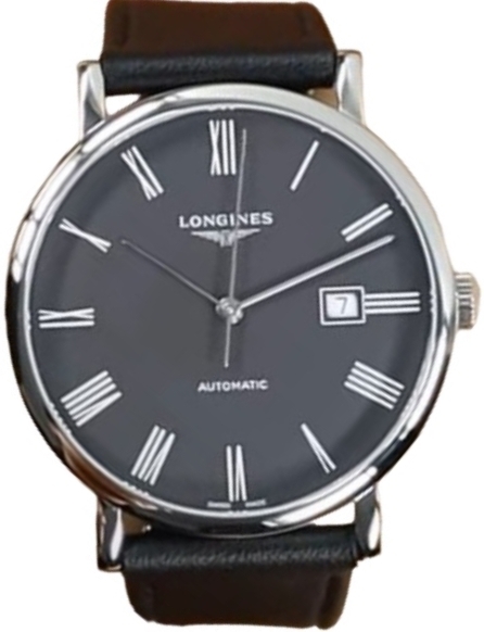 Longines Herrklocka L4.911.4.71.2 Elegant Svart/Läder Ø41 mm - Longines