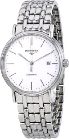 Longines Herrklocka L4.921.4.12.6 Grande Classique Vit/Stål Ø38.5 mm - Longines