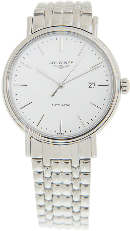 Longines Herrklocka L4.922.4.12.6 Presence Vit/Stål Ø40 mm - Longines