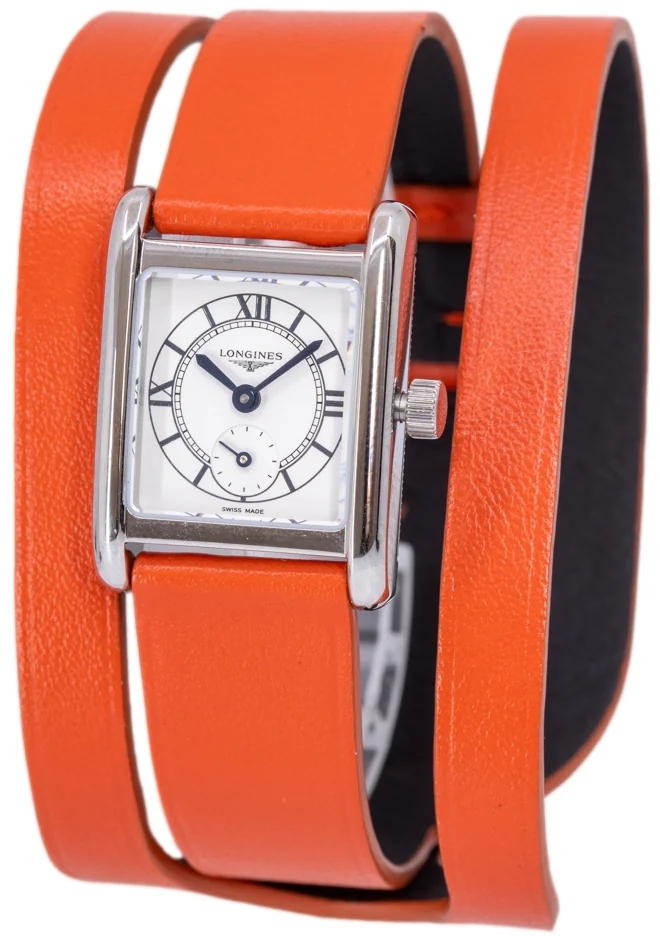 Longines Damklocka L5.200.4.75.8 Mini Dolcevita Silverfärgad/Läder - Longines