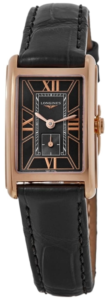 Longines Damklocka L5.255.8.75.2 Dolcevita Grå/Läder - Longines