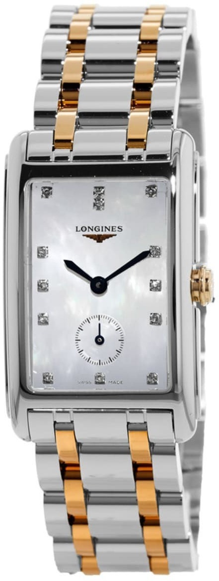 Longines Damklocka L5.512.5.87.7 Dolcevita Vit/Roséguldstonat stål - Longines