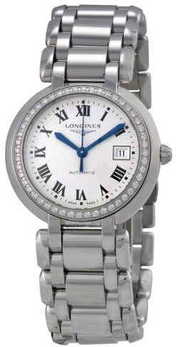 Longines Damklocka L8.111.0.71.6 Primaluna Silverfärgad/Stål Ø26.5 - Longines