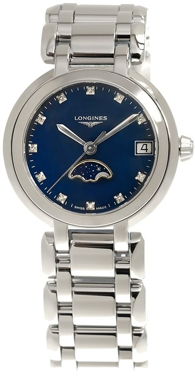 Longines Damklocka L8.115.4.98.6 Primaluna Blå/Stål Ø30.5 mm - Longines