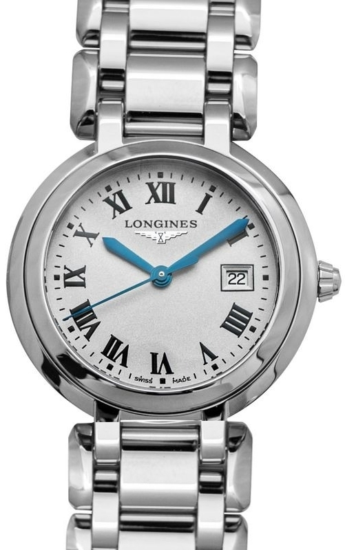 Longines Damklocka L8.122.4.71.6 Primaluna Silverfärgad/Stål Ø30 mm - Longines