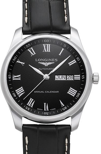 Longines Herrklocka L2.910.4.51.7 Master Svart/Läder Ø40 mm - Longines