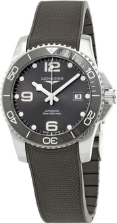 Longines Herrklocka L3.781.4.76.9 Hydroconquest Grå/Gummi Ø41 mm - Longines