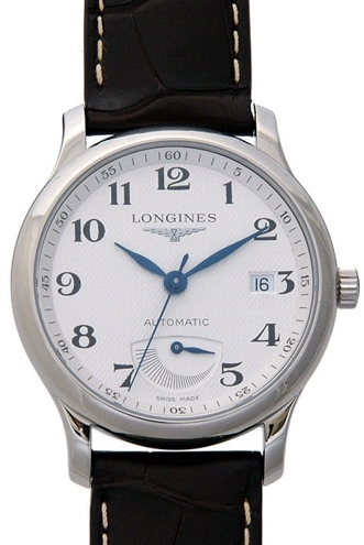 Longines Herrklocka L2.708.4.78.3 Master Silverfärgad/Läder Ø38.5 - Longines