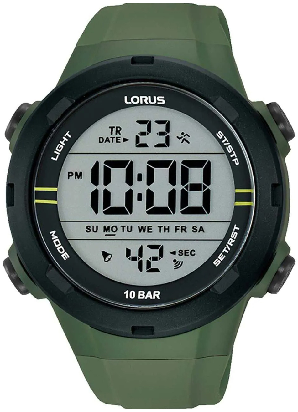 Lorus Herrklocka R2305QX9 Sports LCD/Gummi &Oslash;46 mm