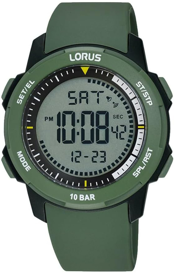 Lorus Herrklocka R2377PX9 Sports LCD/Gummi &Oslash;40 mm