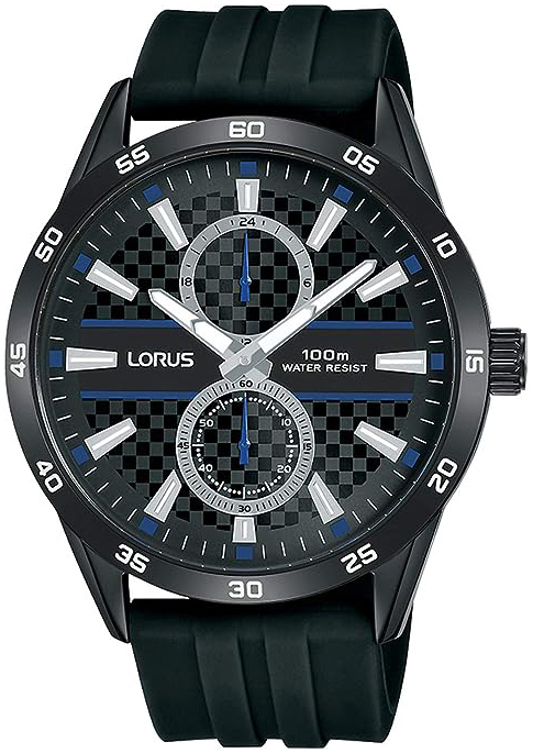 Lorus Herrklocka R3A43AX9 Sports Svart/Gummi Ø43 mm - Lorus
