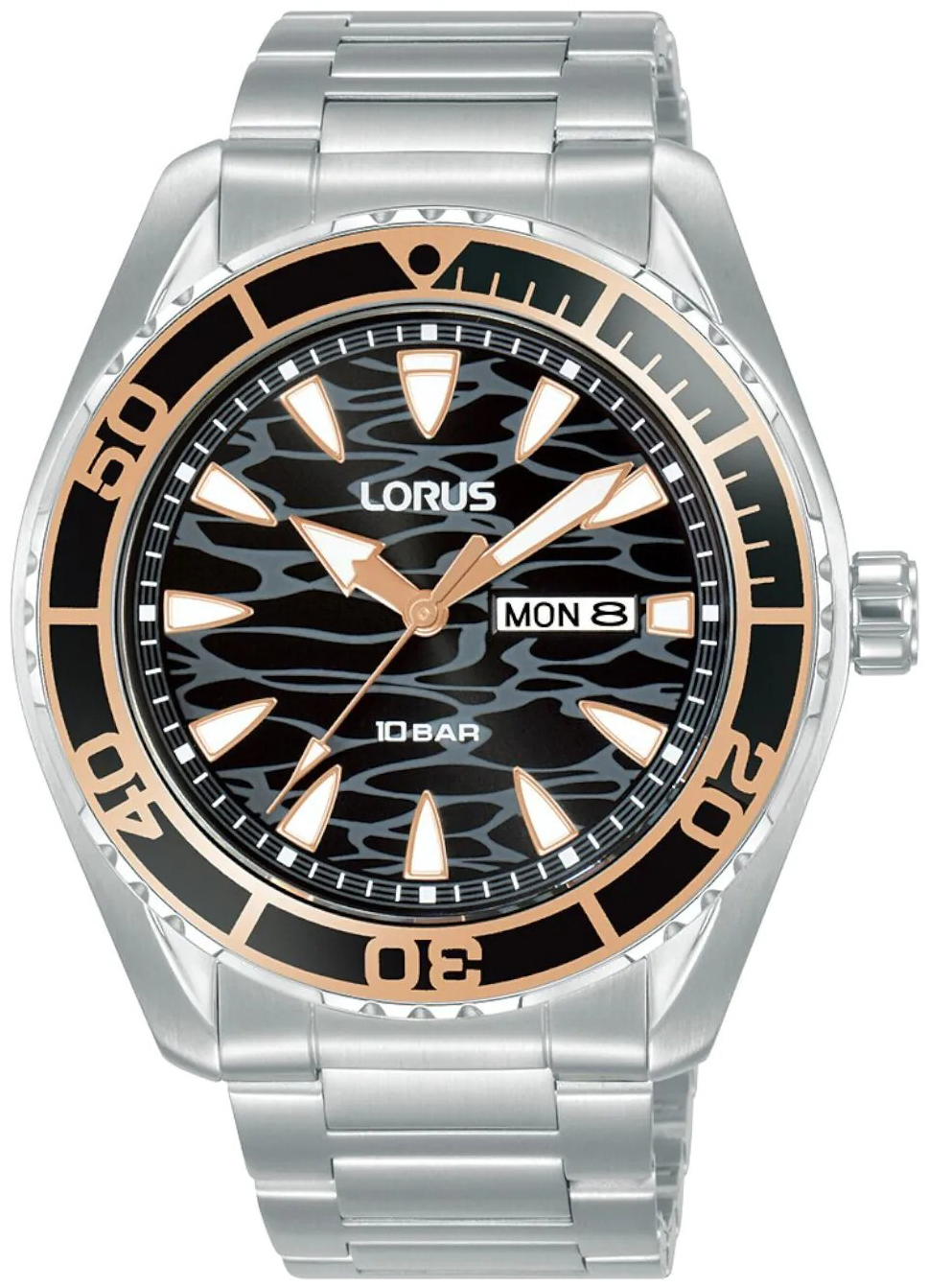 Lorus Herrklocka RH387AX9 Sports Svart/Stål Ø43 mm