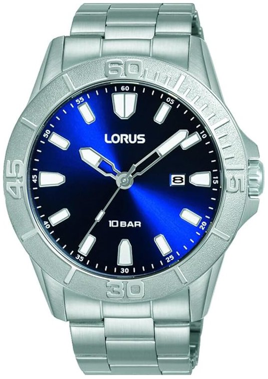 Lorus Herrklocka RH941QX9 Classic Bl&aring;/St&aring;l &Oslash;43 mm