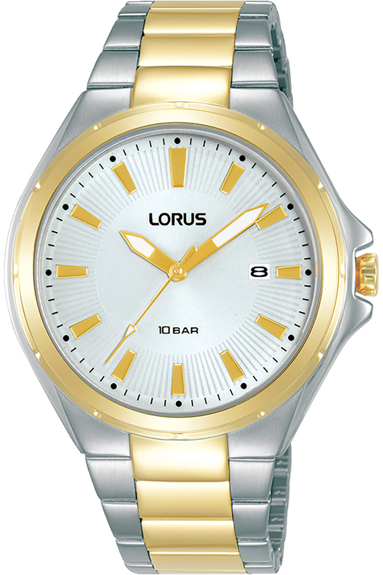 Lorus Herrklocka RH944PX9 Classic Silverfärgad/Guldtonat stål Ø40