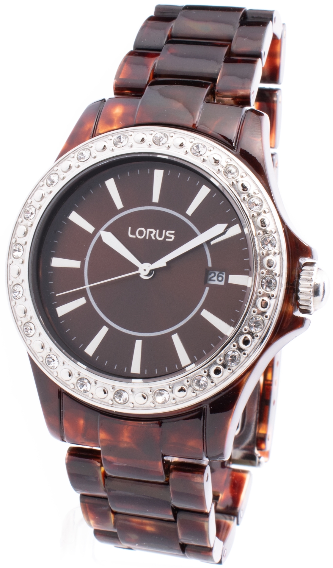 Lorus Damklocka RH967EX9 Brun/Gummi Ø37 mm - Lorus