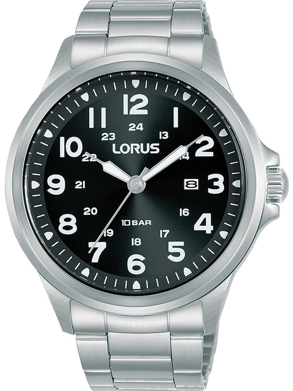 Lorus Herrklocka RH991NX9 Classic Svart/Stål Ø44 mm - Lorus