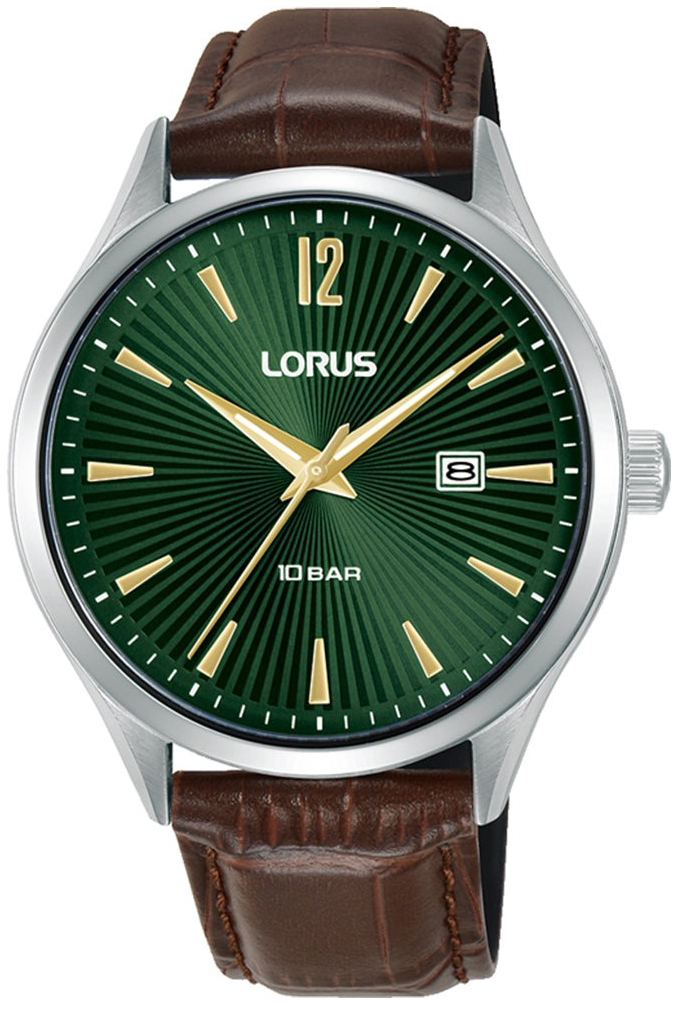 Lorus Herrklocka RH995RX9 Classic Grön/Läder Ø41 mm
