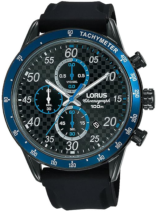 Lorus Herrklocka RM337EX9 Sports Svart/Gummi Ø45 mm - Lorus