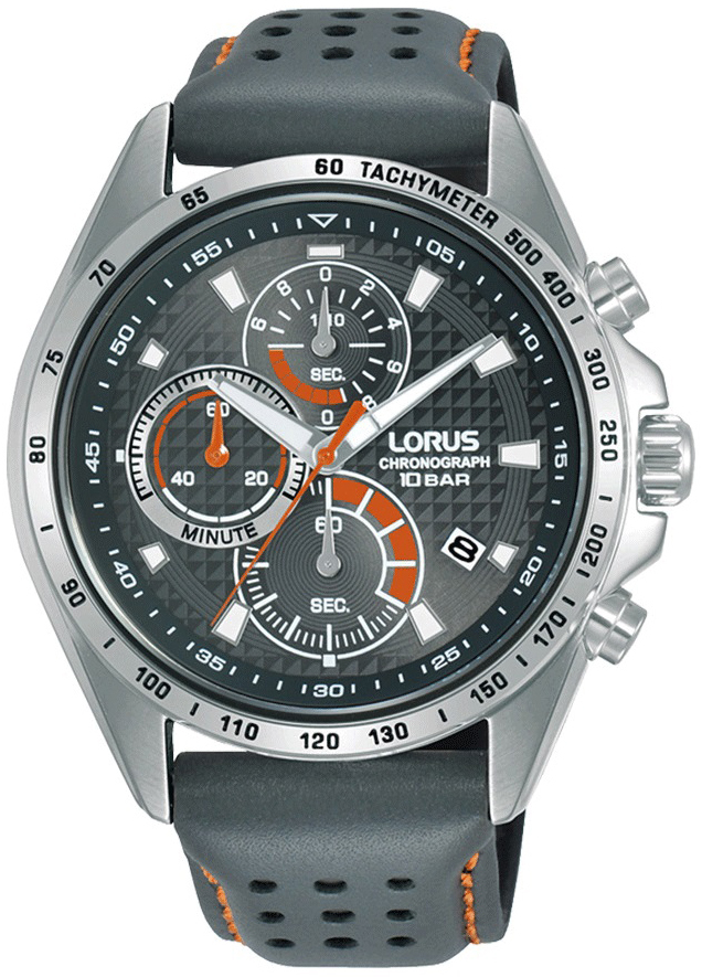 Lorus Herrklocka RM361HX9 Sports Grå/Läder Ø44 mm - Lorus