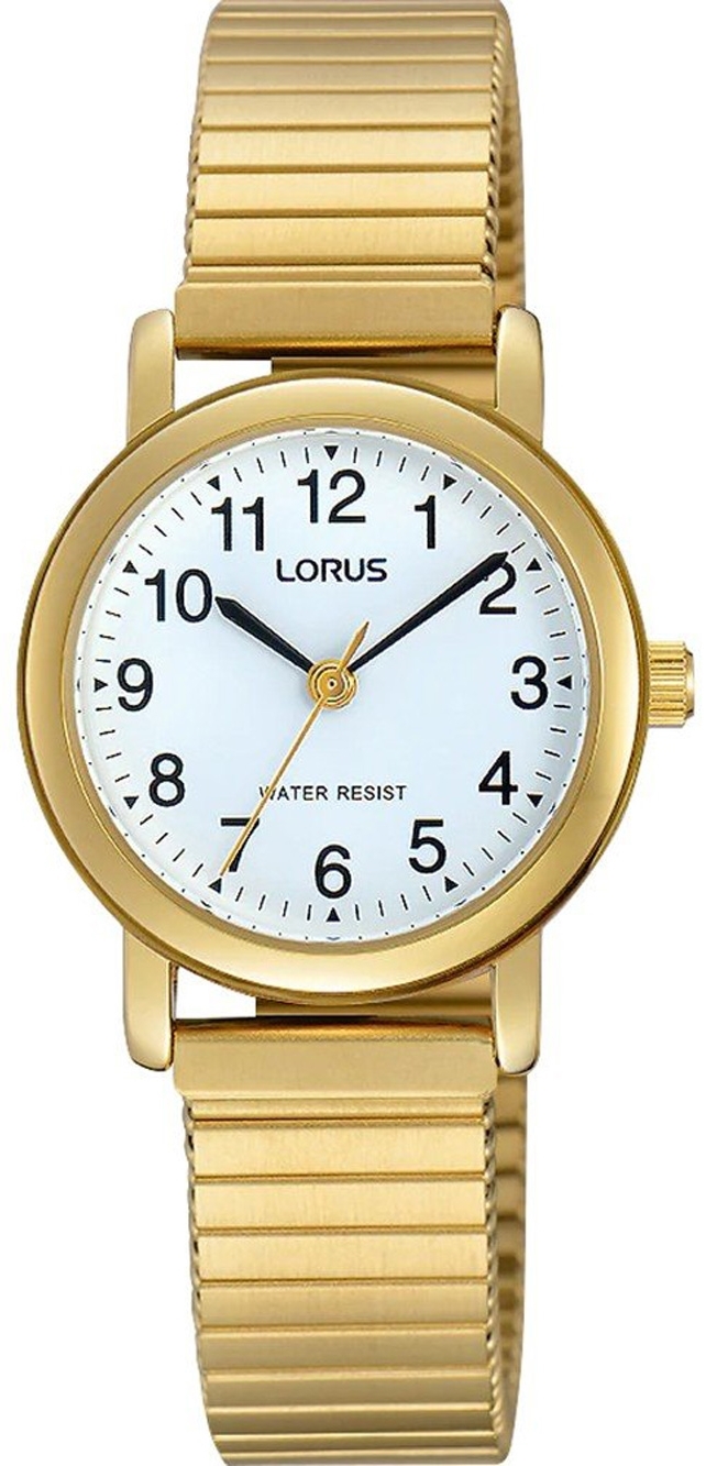 Lorus Damklocka RRX04HX9 Classic Vit/Gulguldtonat stål Ø26 mm - Lorus