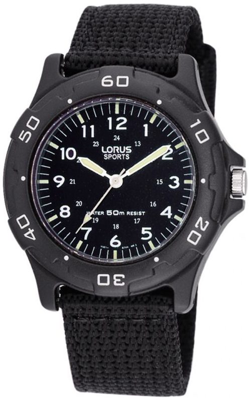 Lorus Damklocka RRX89FX9 Kids Svart/Textil &Oslash;36 mm