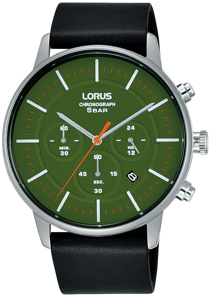 Lorus Herrklocka RT309JX9 Classic Grön/Läder Ø43 mm - Lorus
