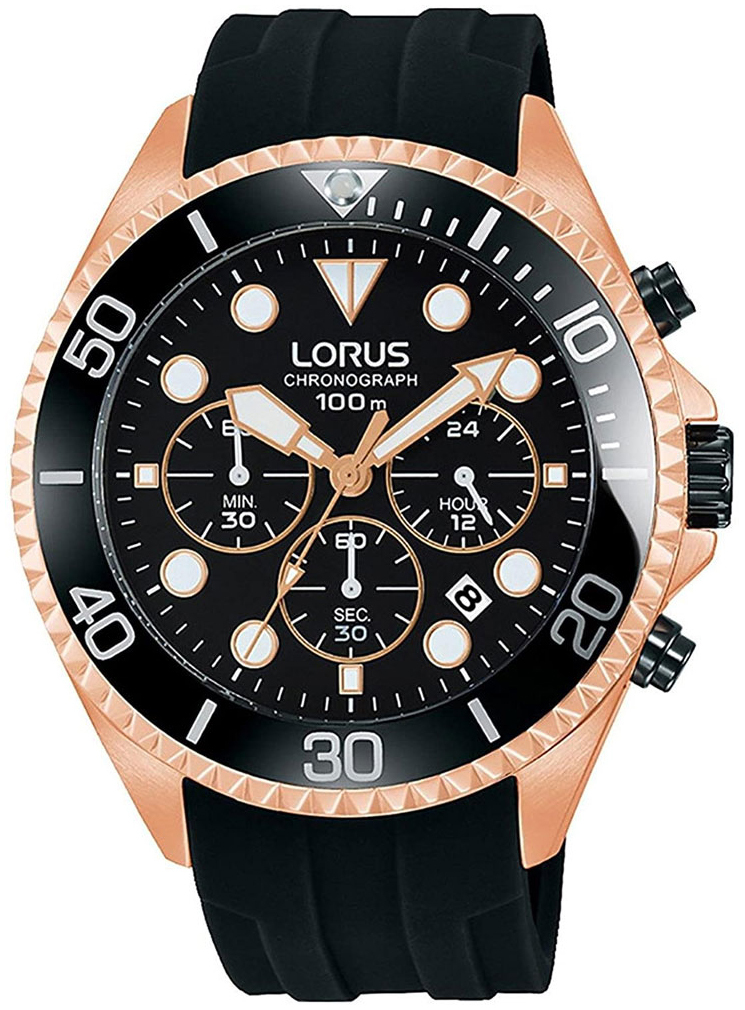 Lorus Herrklocka RT322GX9 Sports Svart/Gummi Ø43 mm - Lorus