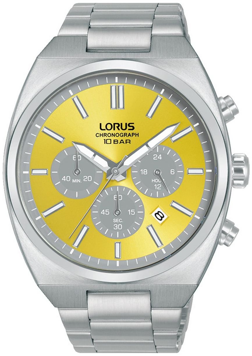 Lorus Herrklocka RT367KX9 Sport Gul/Stål Ø43 mm