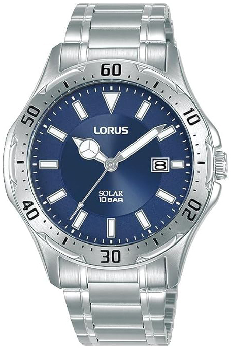 Lorus Herrklocka RX397AX9 Solar Blå/Stål Ø40 mm