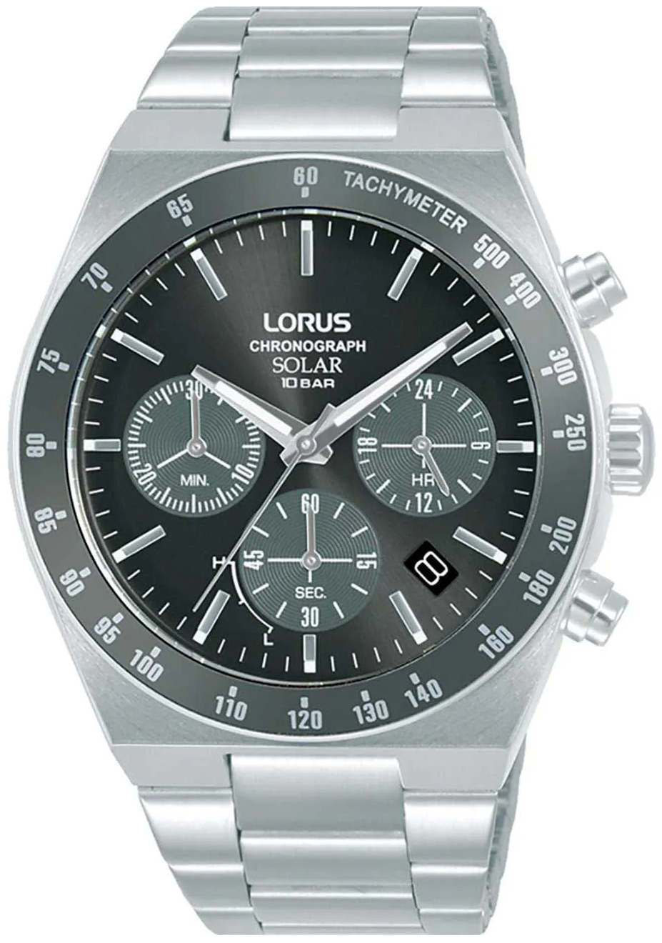 Lorus Herrklocka RZ519AX9 Solar Grå/Stål Ø42 mm