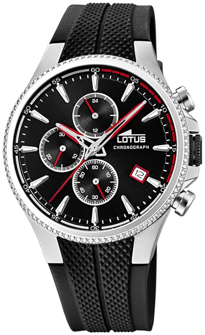 Lotus Herrklocka 18621/2 Classic Svart/Gummi Ø42 mm - Lotus