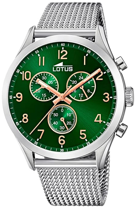 Lotus Herrklocka 18637/2 Minimalist Grön/Stål Ø43 mm - Lotus