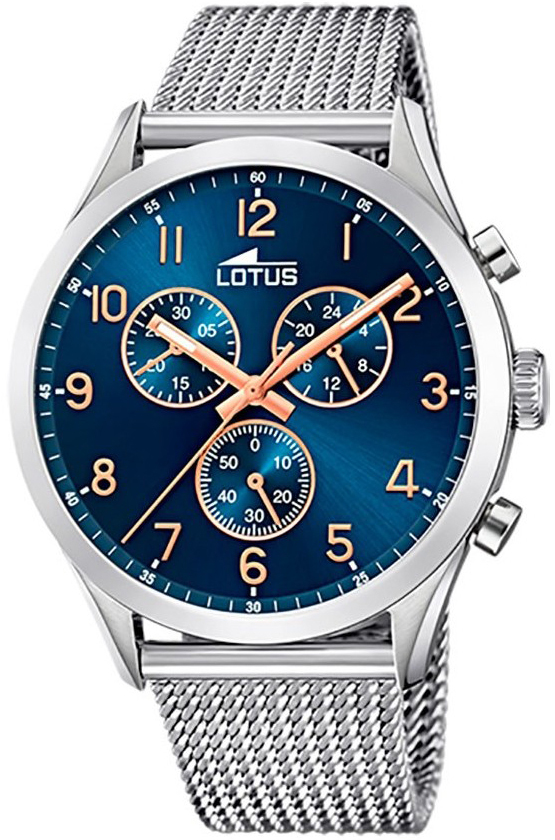 Lotus Herrklocka 18637/3 Minimalist Blå/Stål Ø43 mm - Lotus