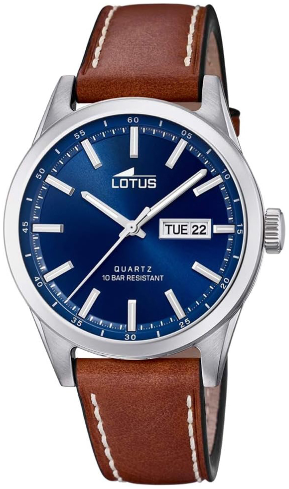 Lotus Herrklocka 18671/3 Classic Blå/Läder Ø42 mm - Lotus