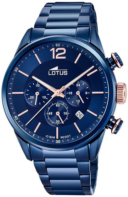 Lotus Herrklocka 18680/2 Chrono Blå/Stål Ø43 mm - Lotus