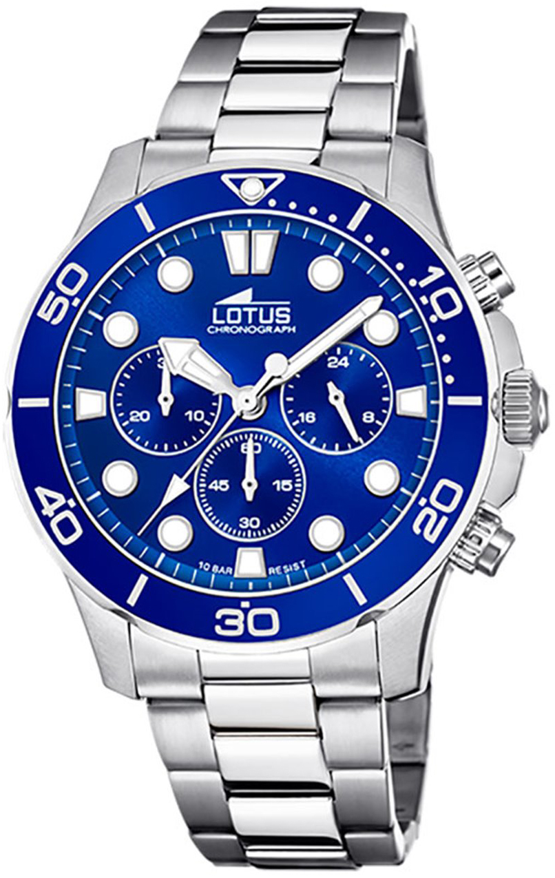 Lotus Herrklocka 18756/1 Excellent Blå/Stål Ø44.5 mm - Lotus