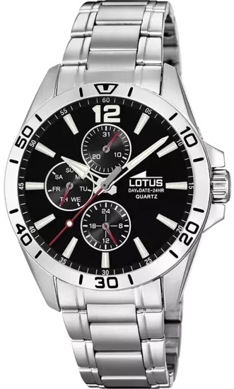 Lotus Herrklocka 18812/3 Classic Svart/Stål Ø42 mm - Lotus