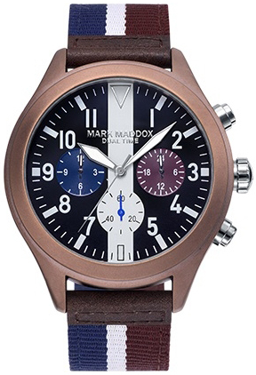 Mark Maddox Herrklocka HC2001-45 Classic Textil Ø42 mm - Mark Maddox